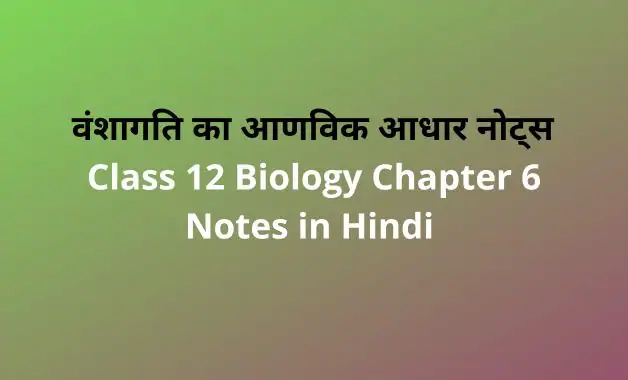 Class-12-Biology-Chapter-6-Notes-in-Hindi